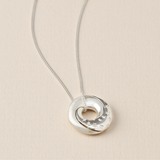 Personalised Celestial Möbius Pendant Necklace Soremi Jewellery