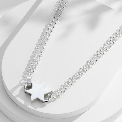 Super Star Double Padlock Necklace