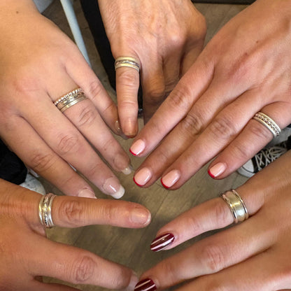 Silver Stacking Ring Making Workshop in Horsforth, West Yorkshire