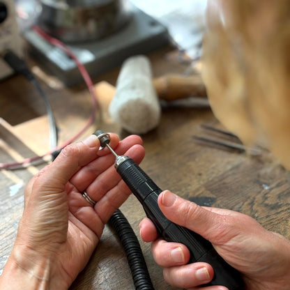 Silver Spinner Pendant Necklace Making Workshop in Horsforth, Leeds
