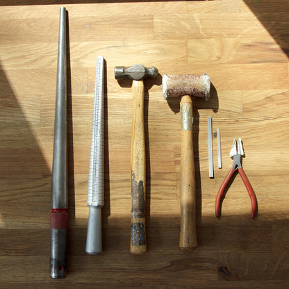 Silver Spinner Pendant Necklace Making Workshop in Horsforth, Leeds