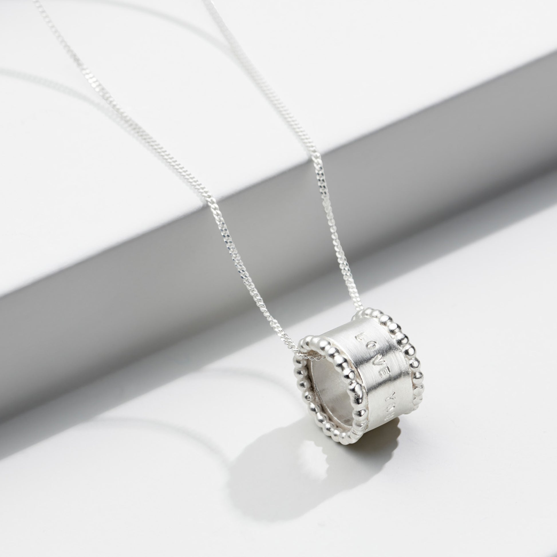 Personalised Story Teller Hoop Necklace Silver – Soremi Jewellery