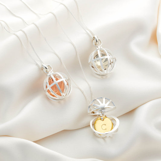 Personalised Cage Locket Necklace