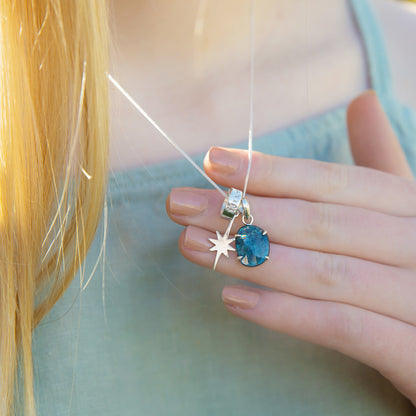 Personalised Gemstone Charm Necklace