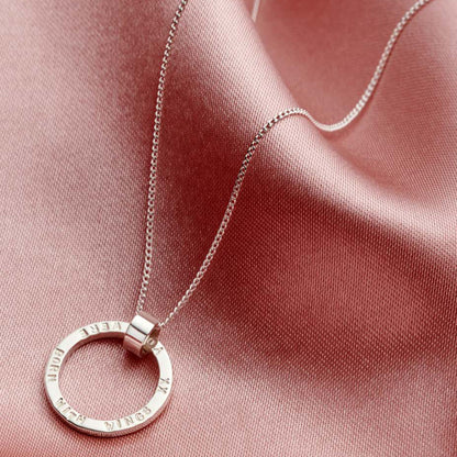 Personalised Circle Necklace