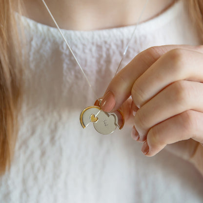 Peekaboo Silver & Gold Lucky Charm Lockets