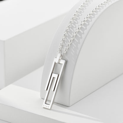 Personalised Silver Paperclip Necklace