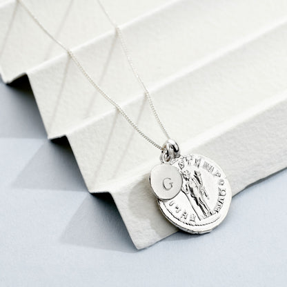 Personalised Silver Goddess Necklace