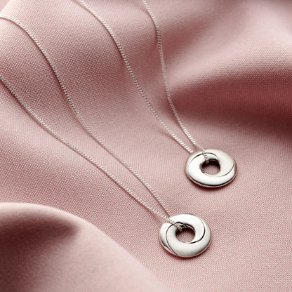 Personalised Interlinking Hoops Necklace