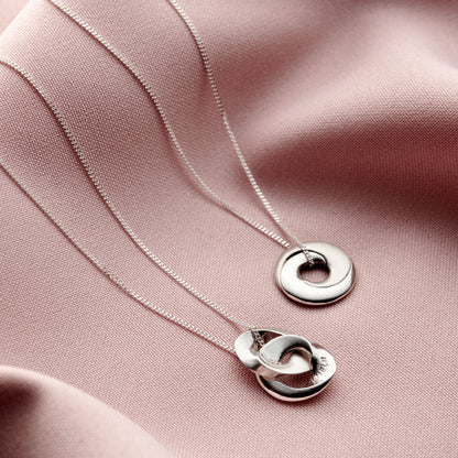 Personalised Interlinking Hoops Necklace
