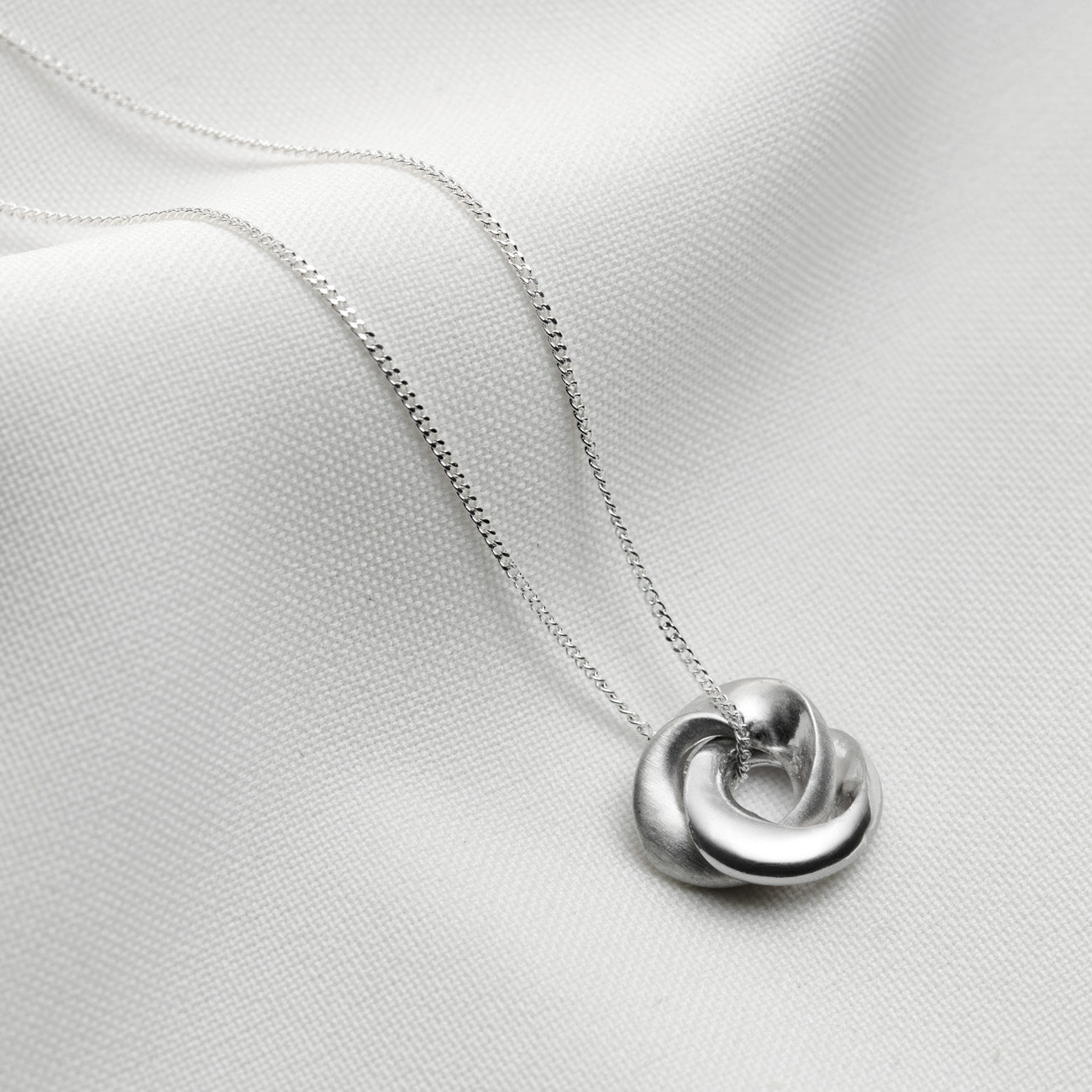 Silver Mobius Infinity Personalised Necklace