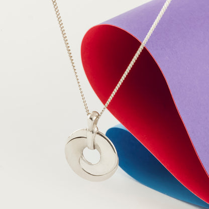 Mobius Infinity Personalised Silver Pendant - Soremi Jewellery