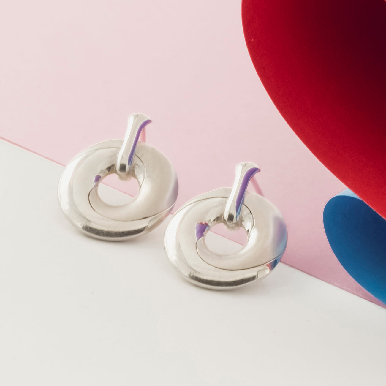 Mobius Infinity Personalised Silver Earrings - Soremi Jewellery