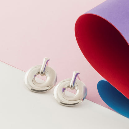 Mobius Infinity Personalised Silver Earrings - Soremi Jewellery