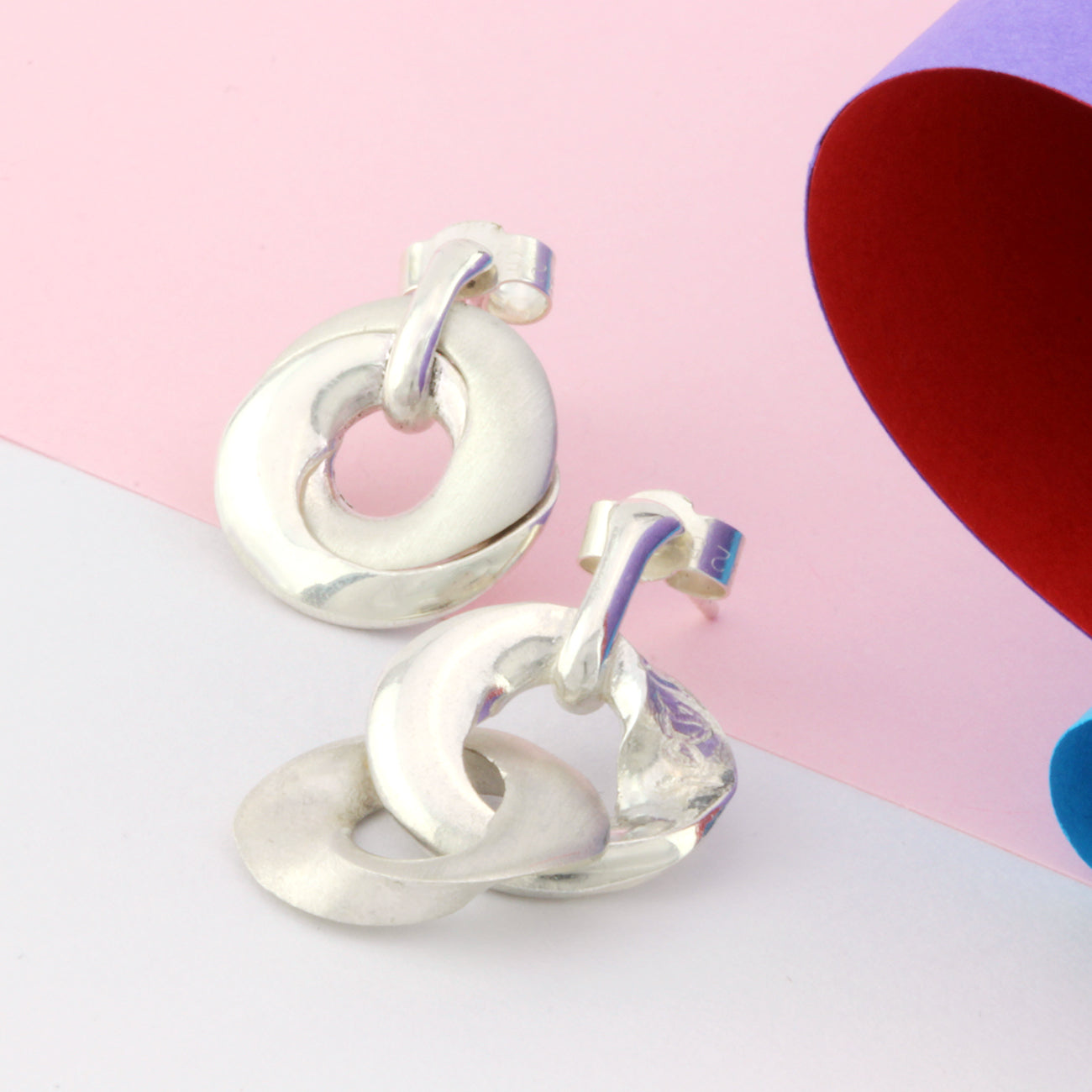 Mobius Infinity Personalised Silver Earrings - Soremi Jewellery