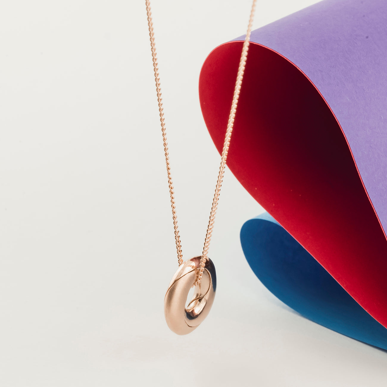 Mobius Infinity Personalised Rose Gold Necklace - Soremi Jewellery