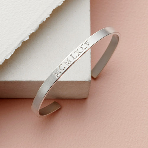 Sterling Silver Personalised Adjustable Bangle