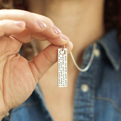 Personalised Tag Necklace with Rose Gold