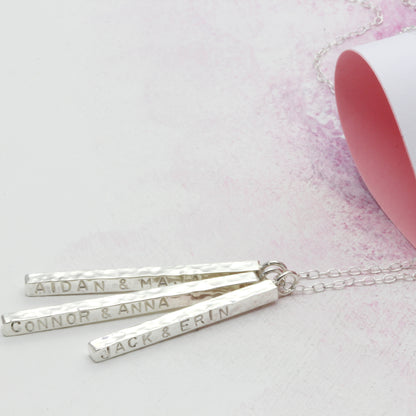 Personalised Family Bar Necklace - Soremi Jewellery