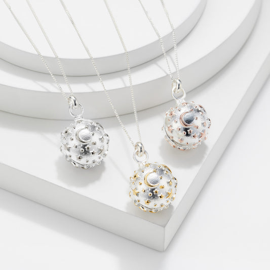 Personalised Starry Night Locket Necklace