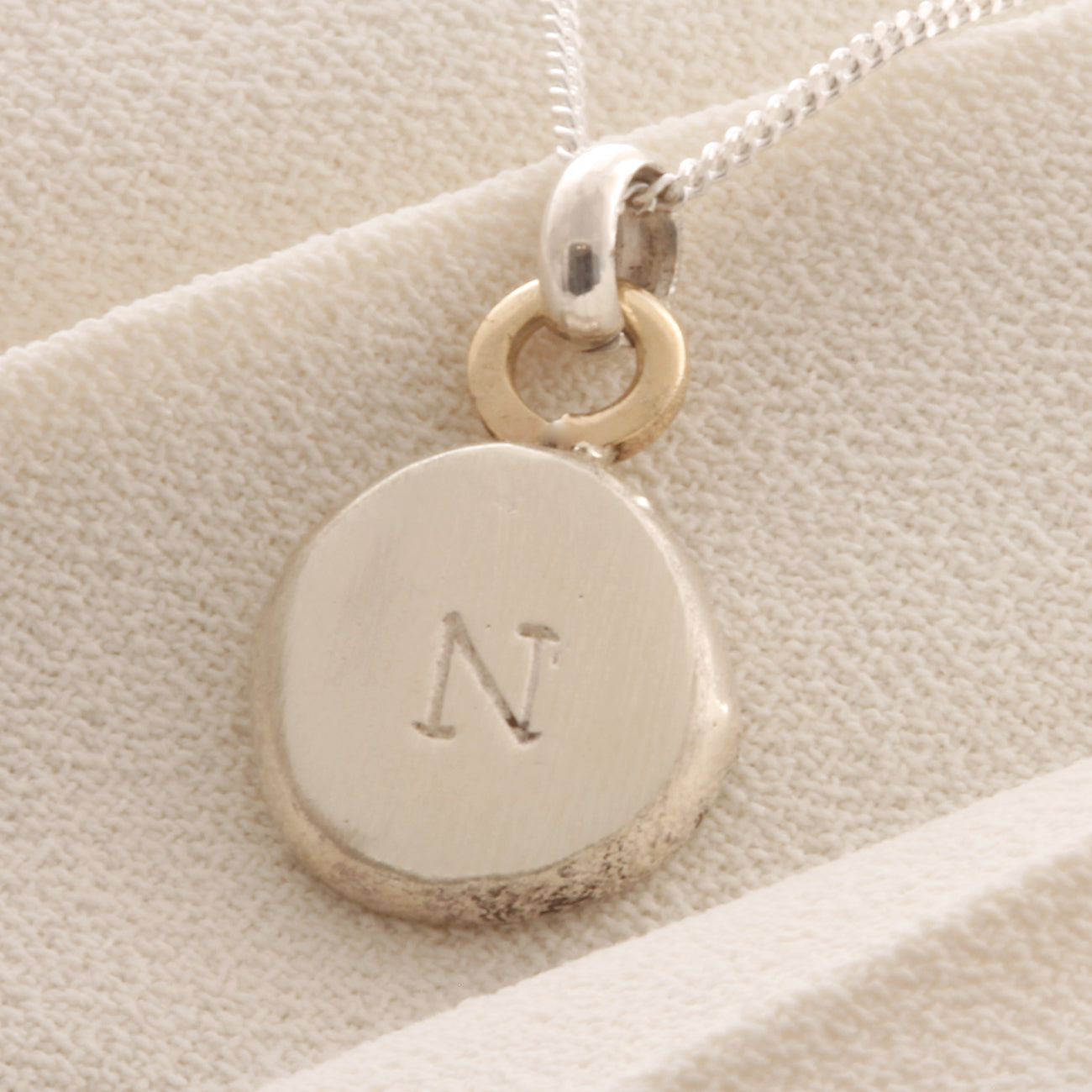Stamped discount initial necklace