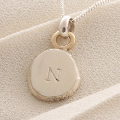 Personalised silver & Gold Necklace 