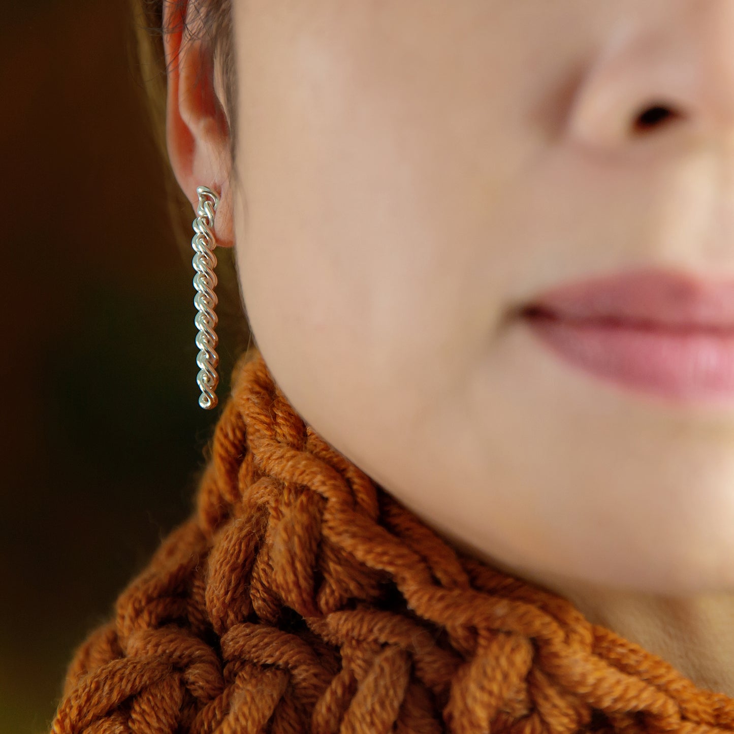 Silver Chain Earrings