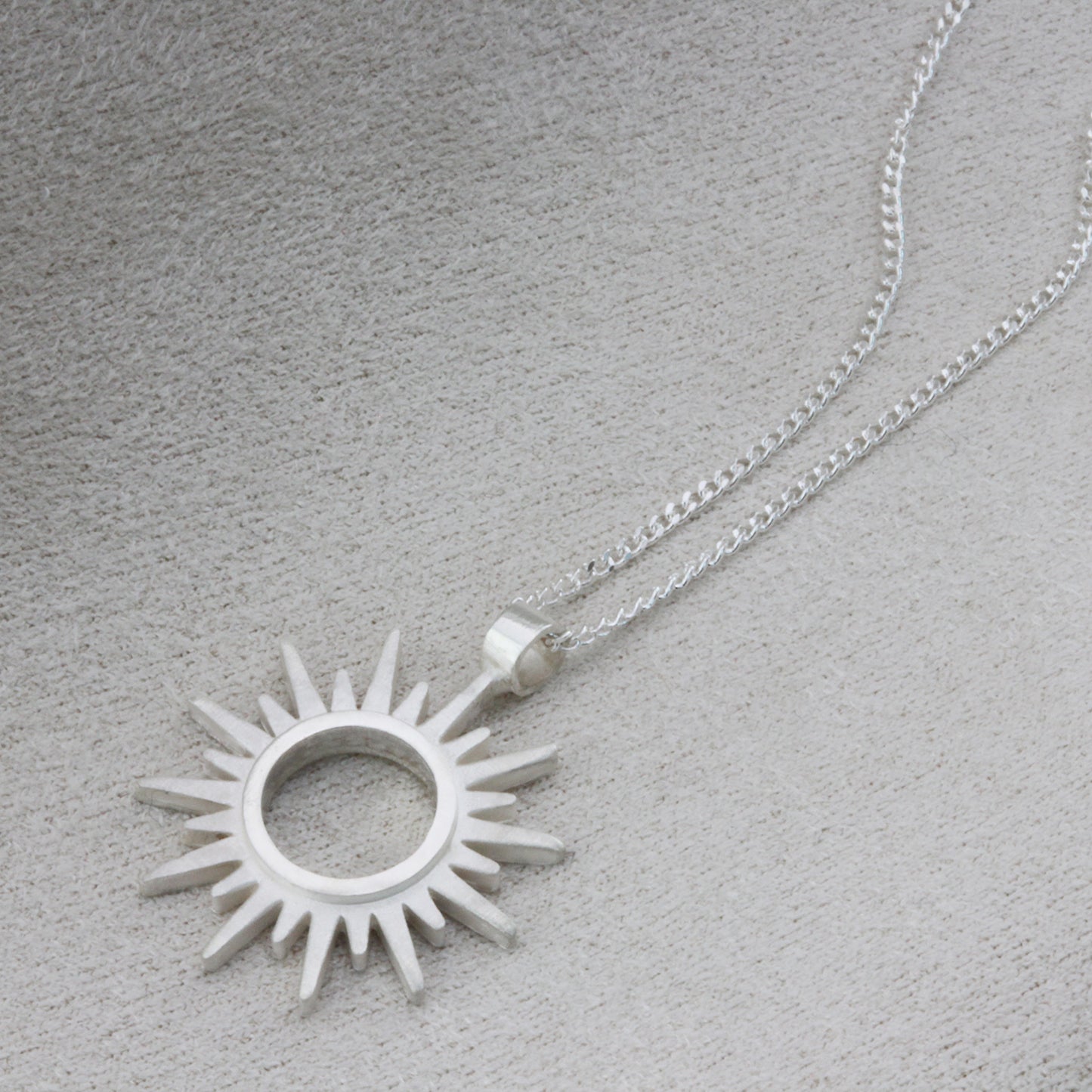 sterling silver sun necklace