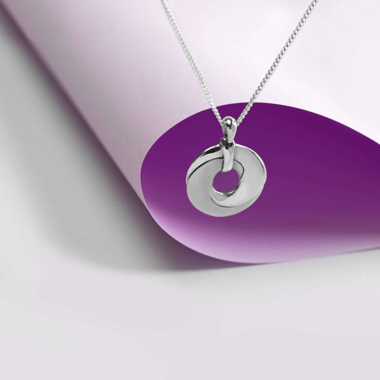 Mobius Infinity Personalised Silver Pendant - Soremi Jewellery