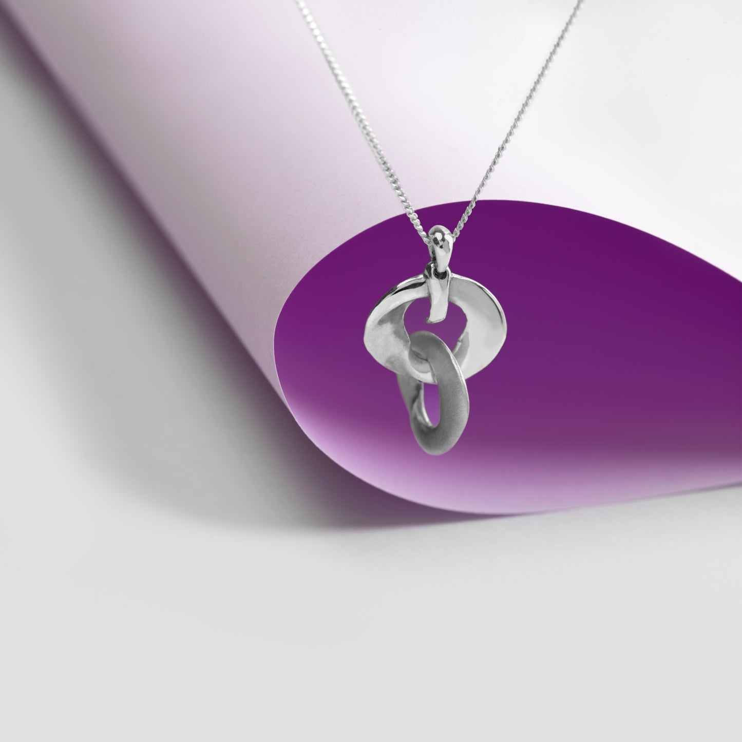 Mobius Infinity Personalised Silver Pendant - Soremi Jewellery