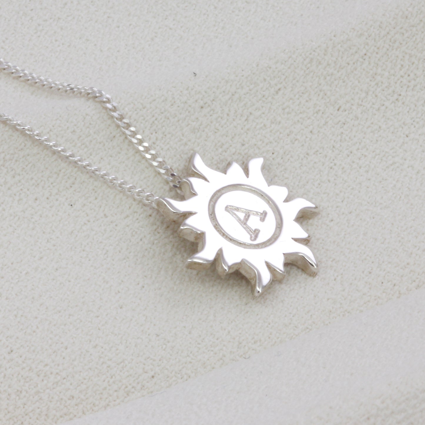 Personalised Initial Sun Necklace