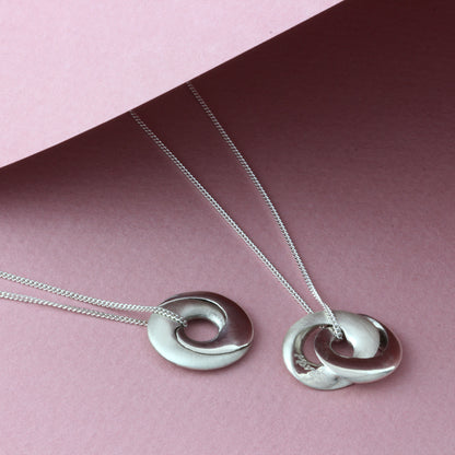 Personalised Interlinking Hoops Necklace