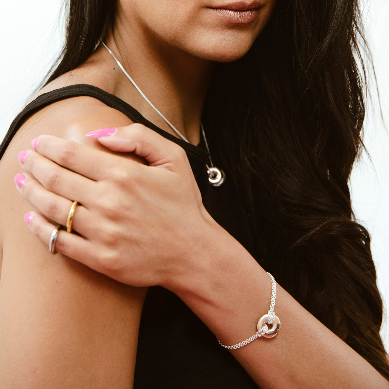 Mobius Infinity Personalised Silver Bracelet - Soremi Jewellery