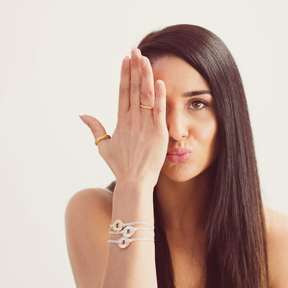 Mobius Infinity Personalised Silver Bracelet - Soremi Jewellery