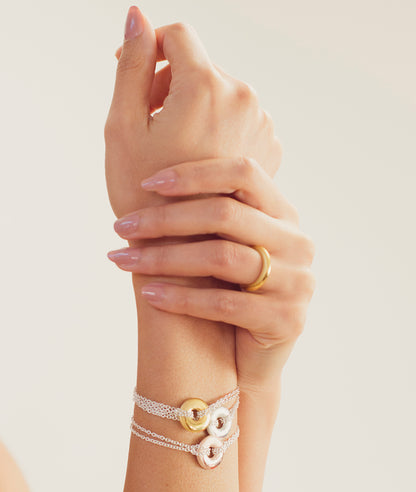 Mobius Infinity Personalised Silver Bracelet - Soremi Jewellery