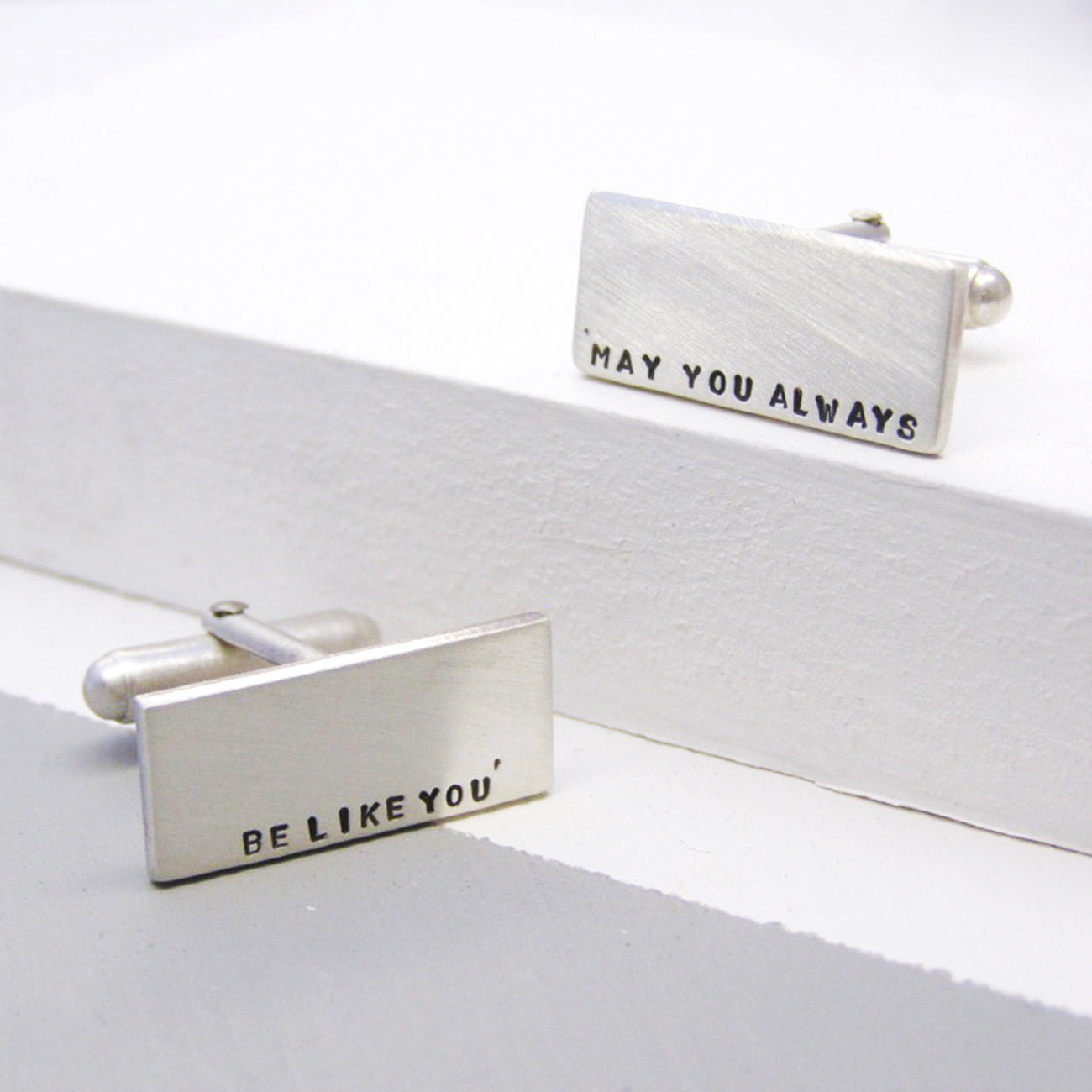 Classic Silver Personalised Mens Cufflinks - Soremi Jewellery