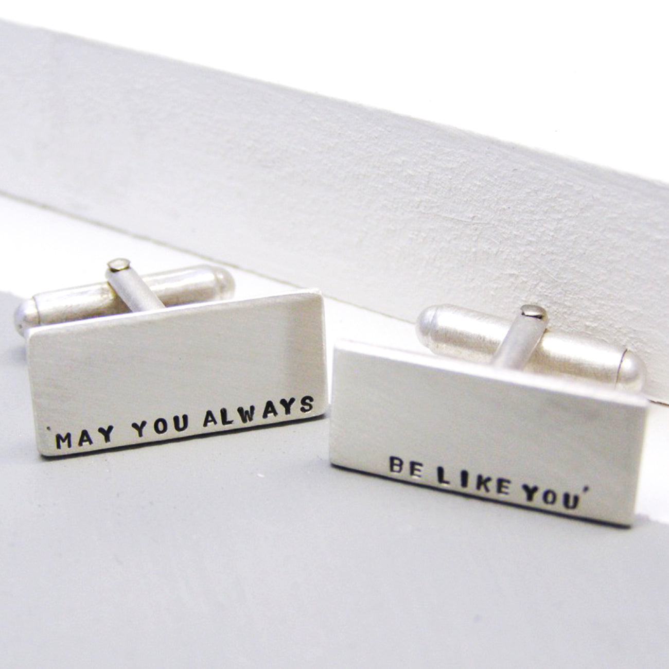 Classic Silver Personalised Mens Cufflinks - Soremi Jewellery