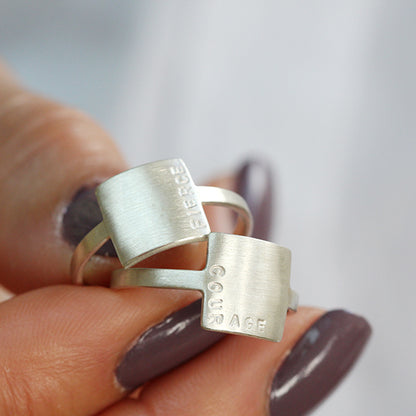 Personalised Mantra Ring