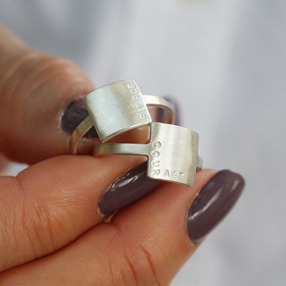 Personalised Mantra Ring