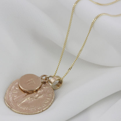 Personalised Goddess Necklace 9ct Solid Gold