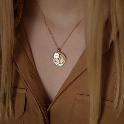 Personalised Gold Goddess Necklace