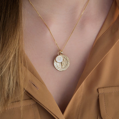 Personalised Gold Goddess Necklace