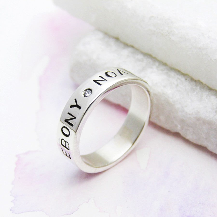 Silver Personalised Ring - Soremi Jewellery