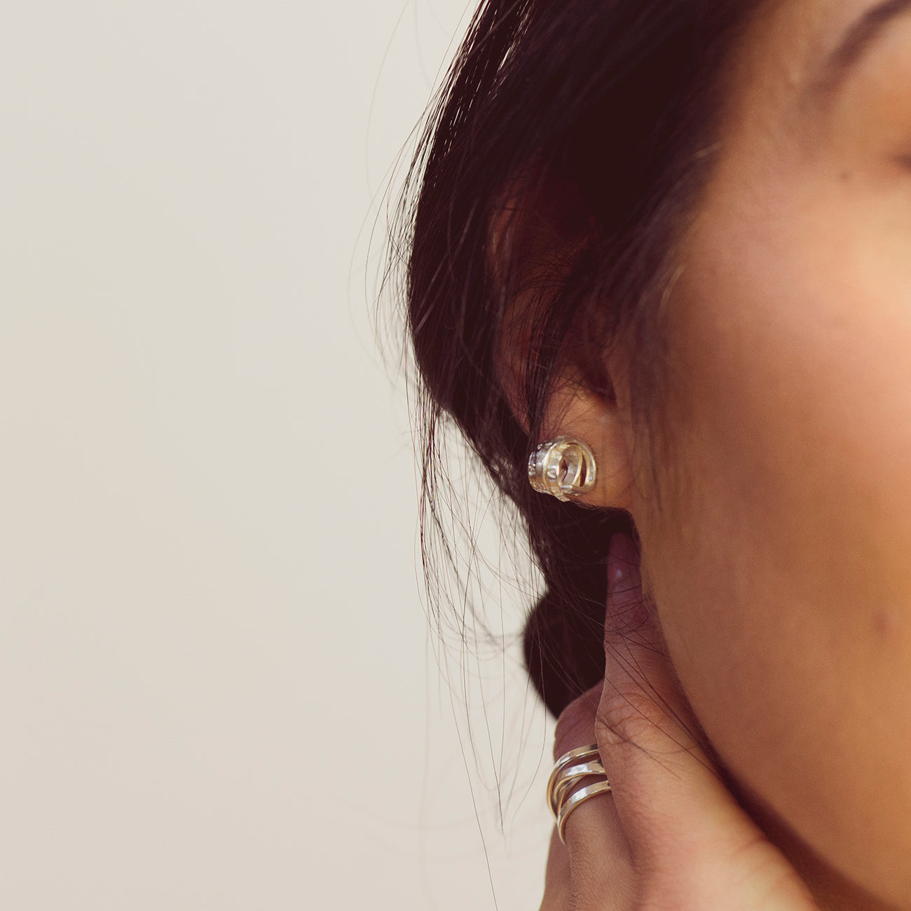 Personalised Scroll Earrings - Soremi Jewellery