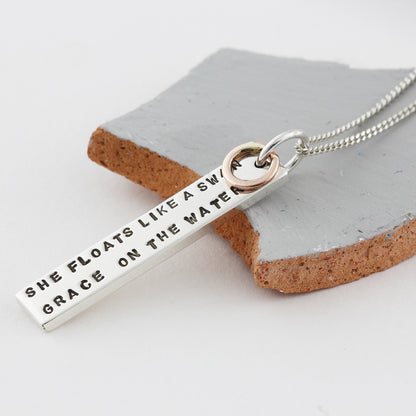 Personalised ID Necklace with Rose Gold