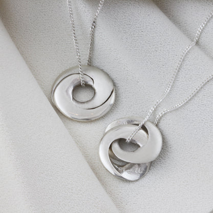 Personalised Interlinking Hoops Necklace