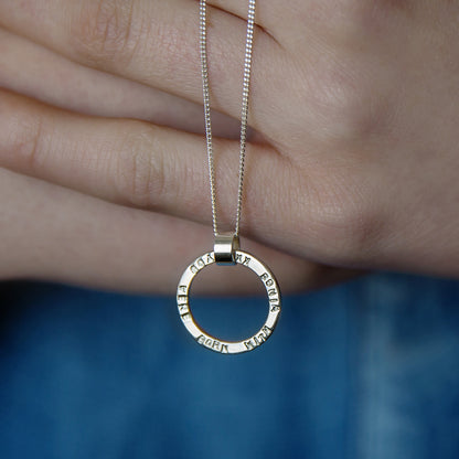 Personalised Circle Necklace