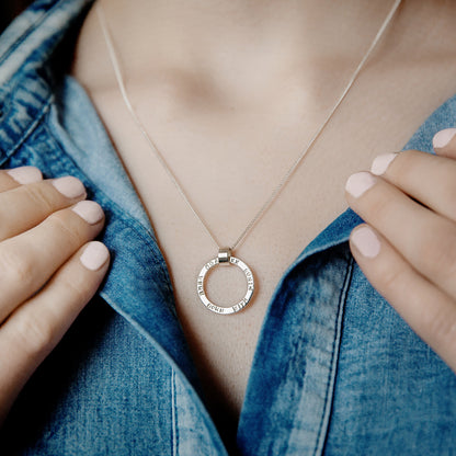 Personalised Circle Necklace