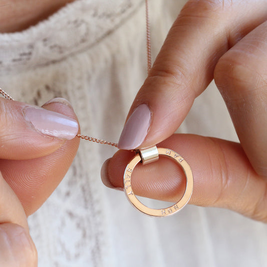 Personalised 9ct Rose Gold Necklace