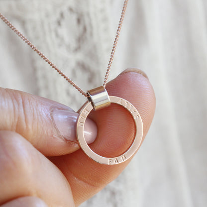 Personalised 9ct Rose Gold Necklace